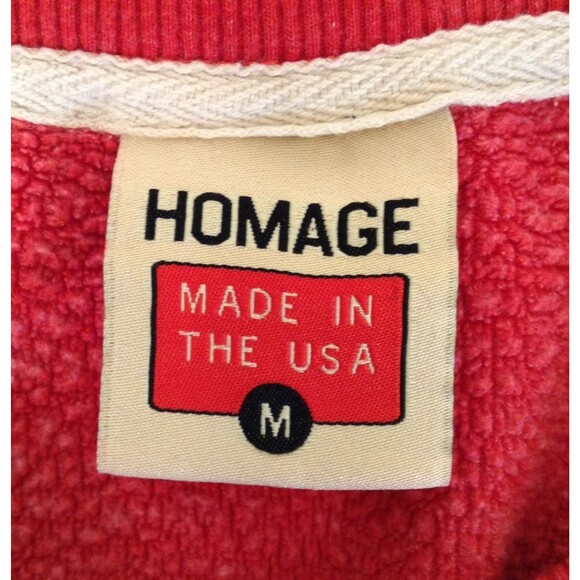 Vtg Ohio State Buckeyes Crewneck Sweatshirt Mn M Red Retro OSU Football Made USA - Picture 9 of 10